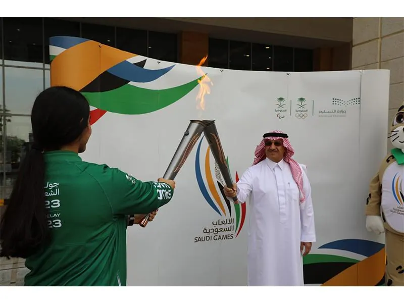 على هامش الدوري السعودي.. شعلة الألعاب السعودية 2023 تصل إلى برنامج جودة الحياة بالرياض