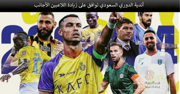 لاعبون جدد.. أندية الدوري السعودي توافق على زيادة اللاعبين الأجانب في الموسم المقبل